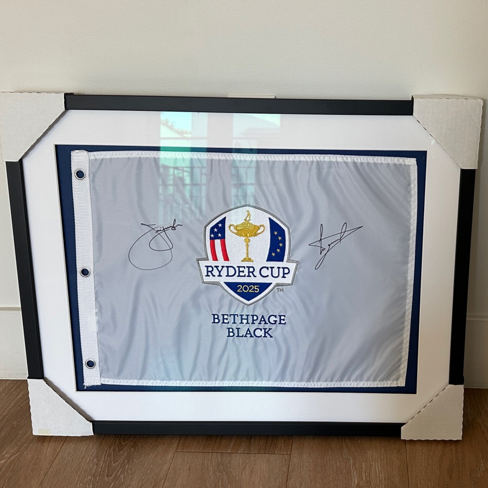 Ryder Cup 2025 Signed Flag